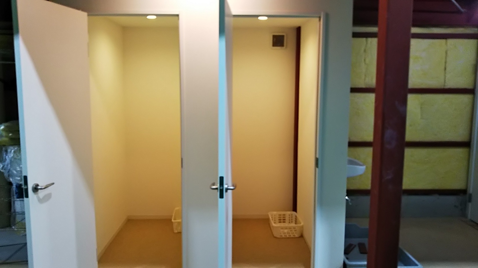 個室の更衣室です。