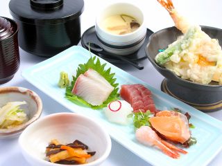 天ぷらお造り御膳