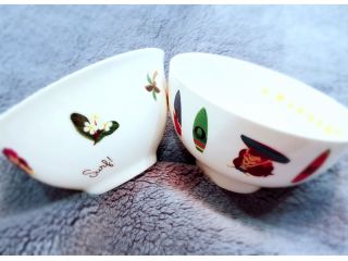 ハワイアン好きなママと3歳になりたての女の子が当サロンで作成されたお茶碗です★自分で作った食器には愛着が倍増でご飯も沢山食べてくれるようになったそうです ^^/