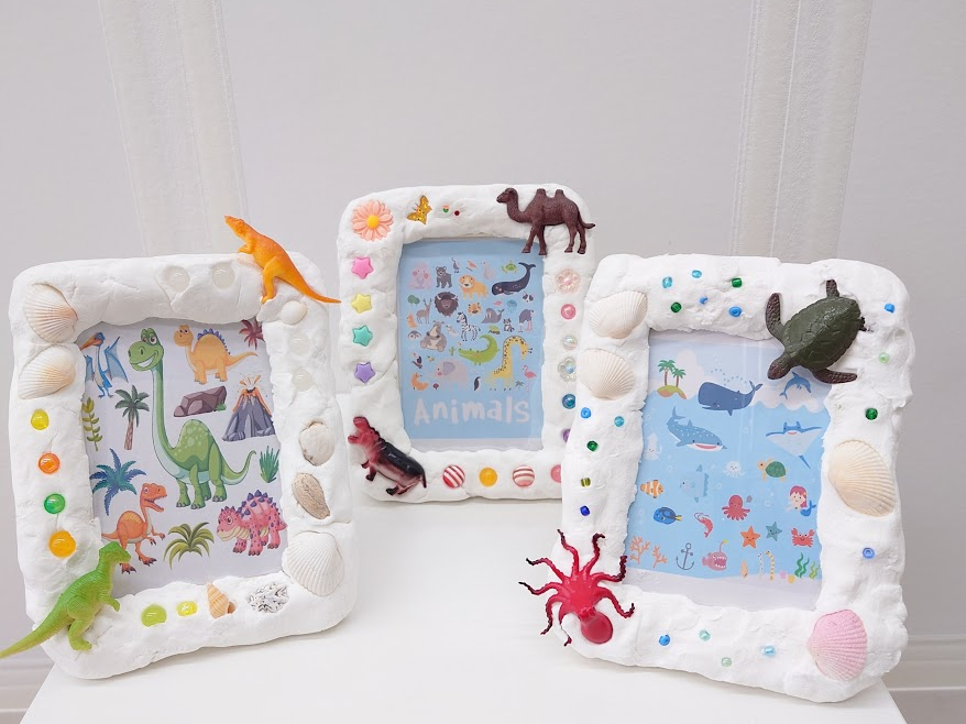 ねんどフレーム:恐竜、動物、海洋生物…つけるフィギュアもいろいろ