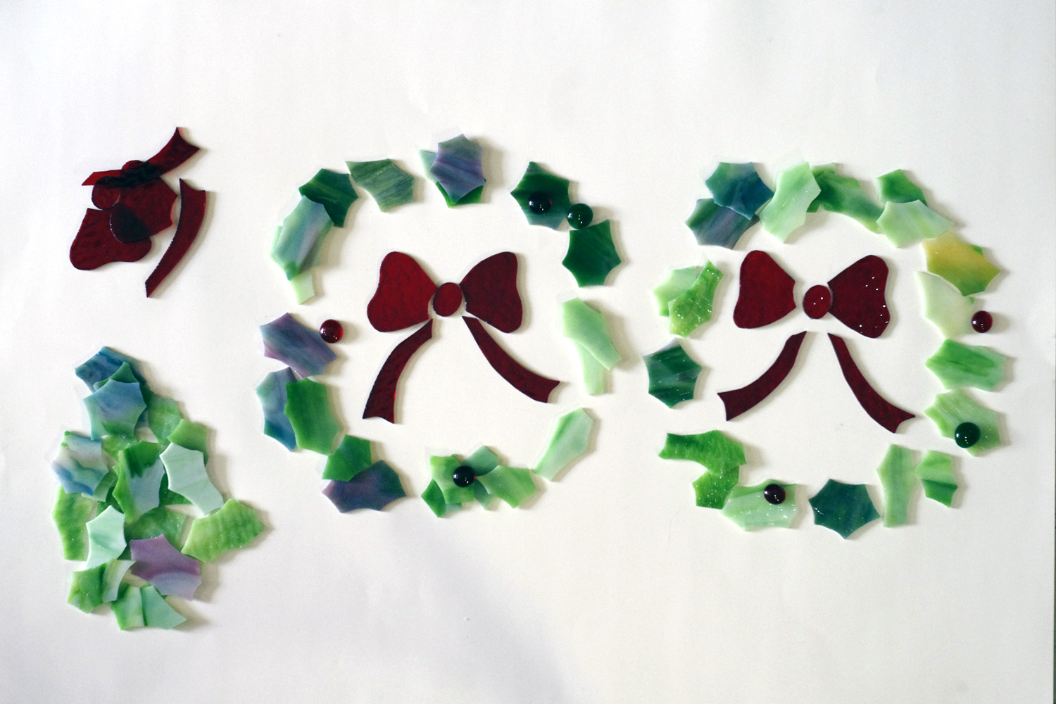 葉っぱの色も微妙に違う色で揃えてあります。