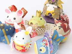 ファミリーセットはお得! 和紙ころころと和紙皿、和紙筆立て、和紙しおりの3種!