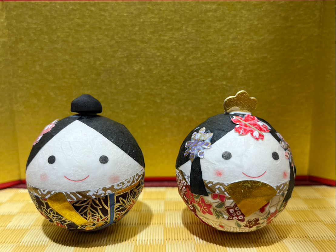 美濃和紙雑貨手作り体験「和紙ころころおひなさま作り」♪ファミリー