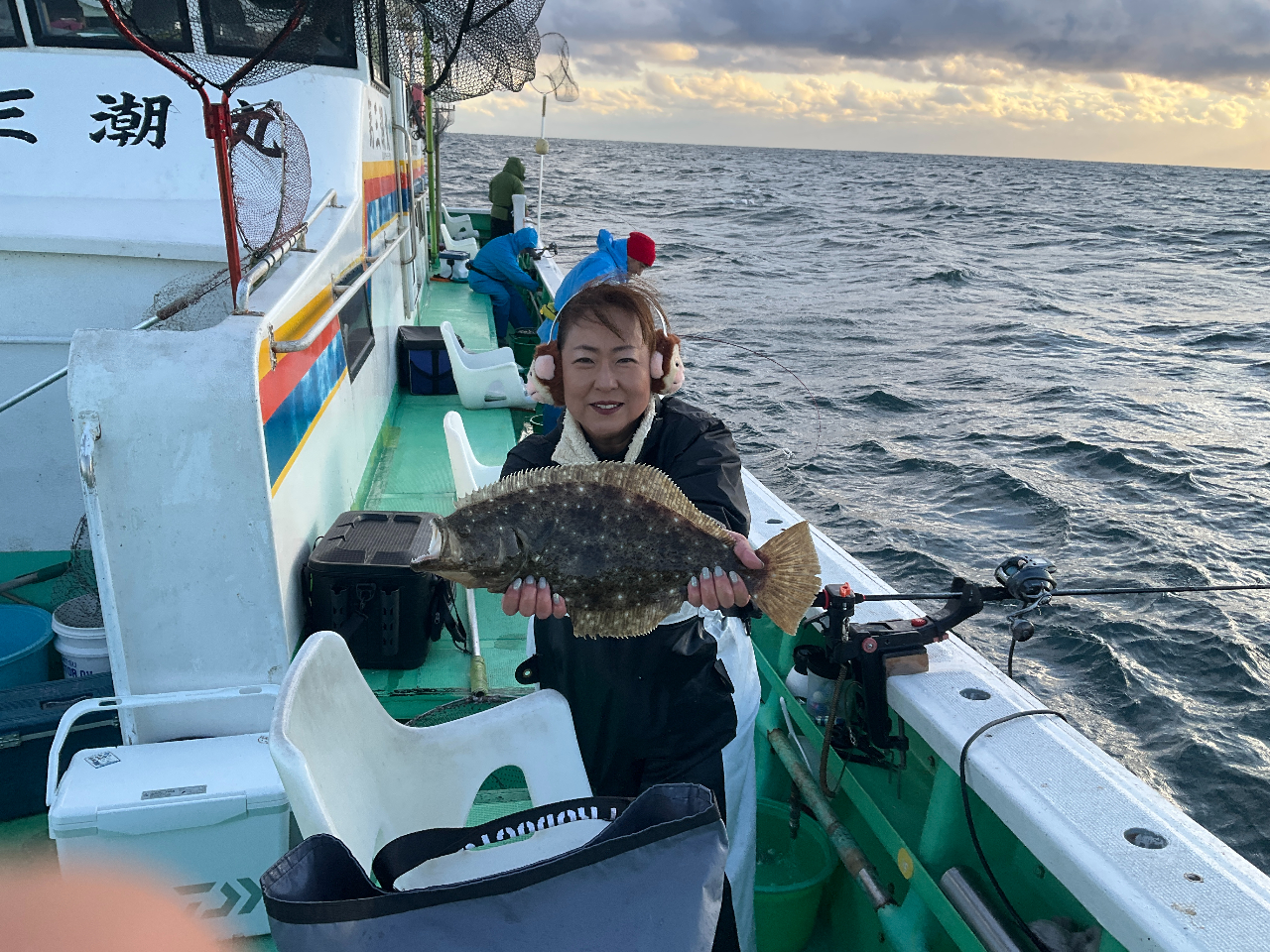 ★乗合プラン【飯岡漁港・ヒラメ釣り】優しい船長がしっかりと皆様をサポートさせて頂...