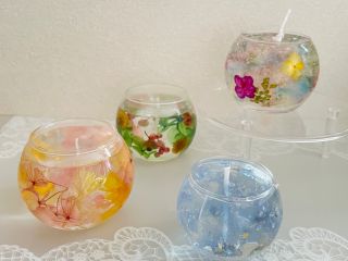 カラフルなキャンドル作り