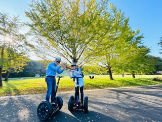 移動が楽しいセグウェイなら、広い園内の移動も自由自在