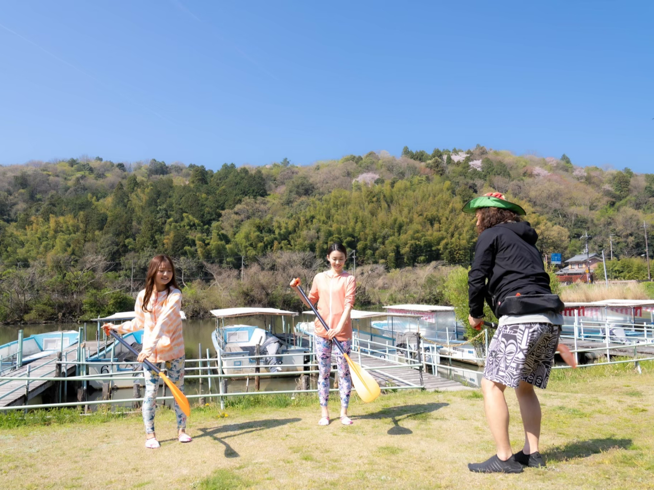 【滋賀・近江八幡】初心者体験コース!☆琵琶湖八景・安土八幡の水郷SUPめぐり!水...