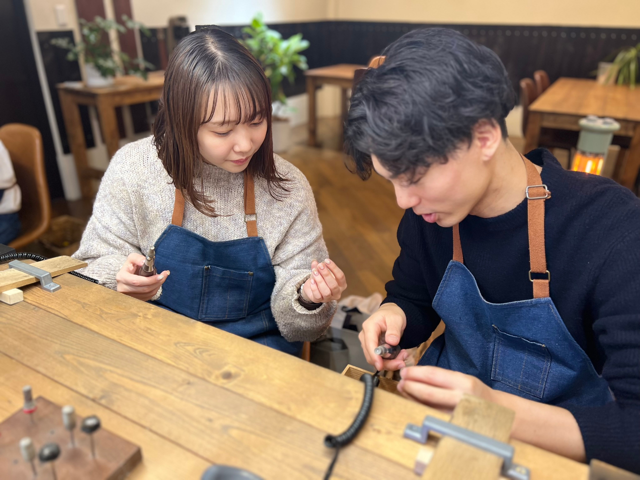 ≪カップルにおすすめ≫ 手作り10金ペアリングコース【藤沢駅より徒歩8