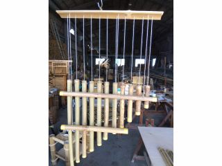 通常サイズの竹風鈴♪竹のふしを残す長さにするととてもいい音がします♪