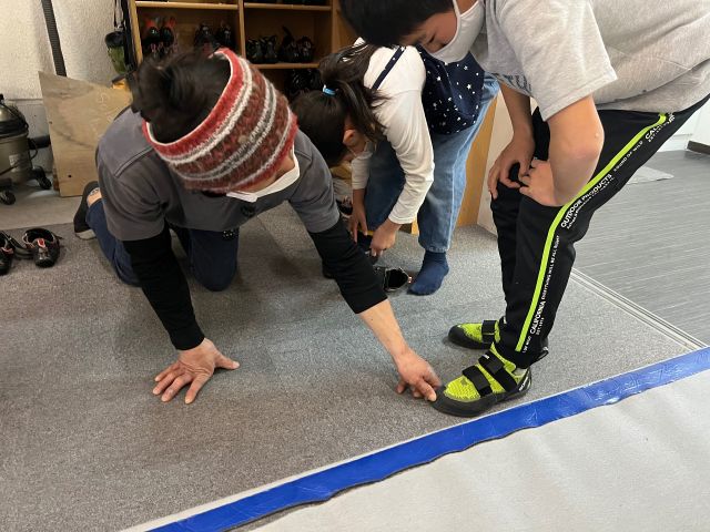 しっかり足にあったものを一緒に選びます