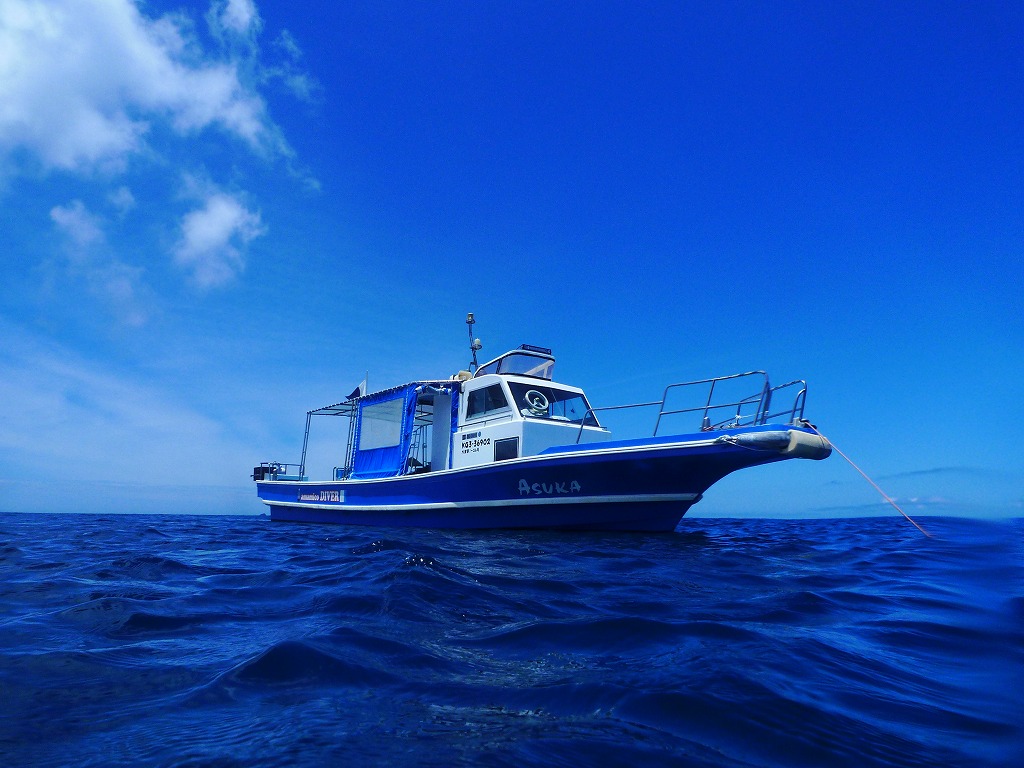 この青い船で出航します