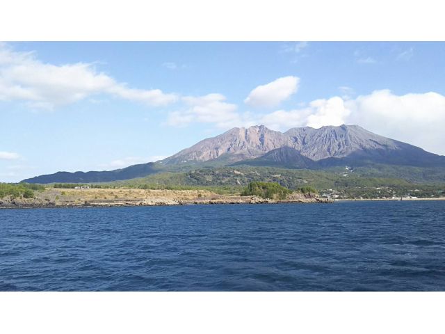 赤水展望広場(長渕剛コンサート会場)と桜島西部