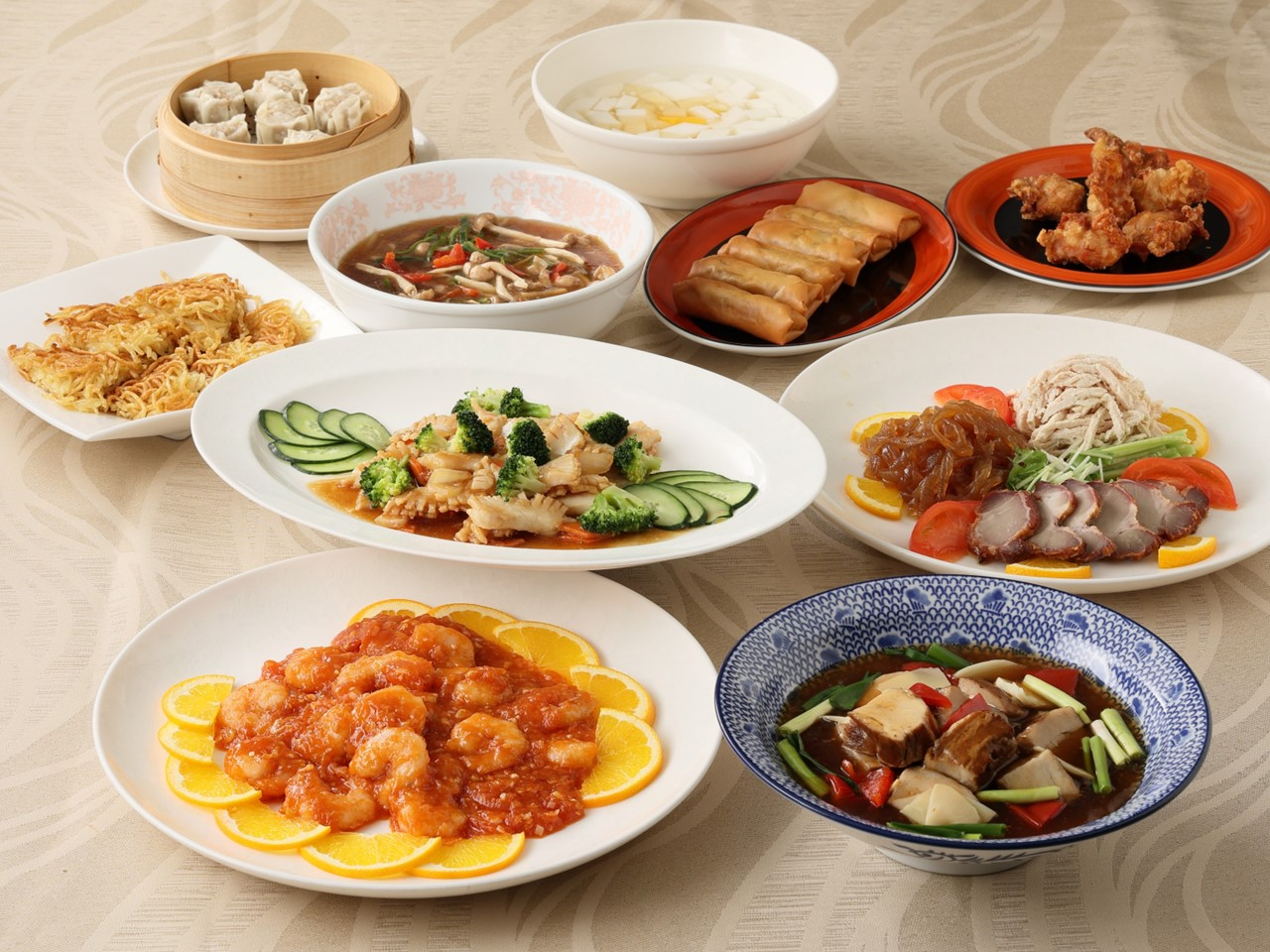 大皿卓盛りコース