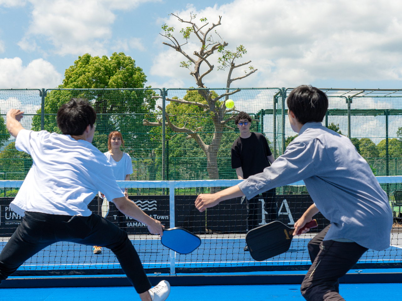 ラリーが続けやすいので、気がついたら夢中に…!!