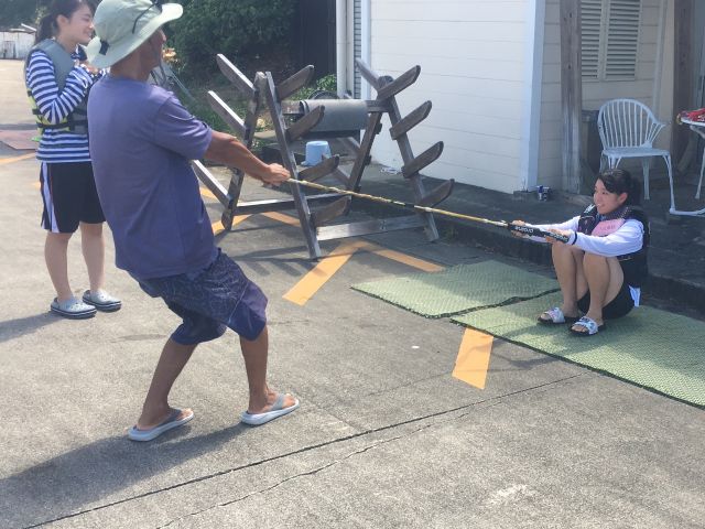 陸上講習(ウェイクボード)