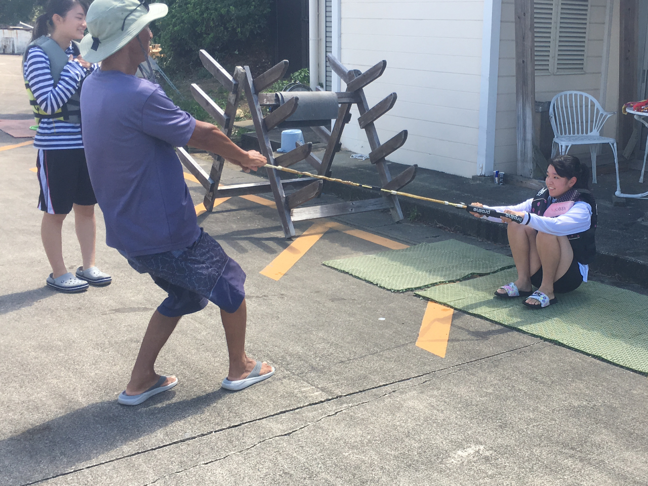 陸上講習(ウェイクボード)