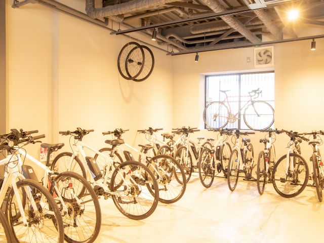 電動アシスト付き自転車eBike。どなたでも安心してご利用いただけます。