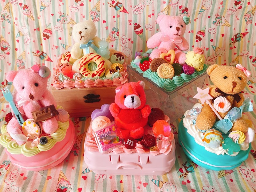 【*・'゜☆くまさん付き小物入れスイーツデコ体験☆。,:*:・'】【黒崎駅から徒...