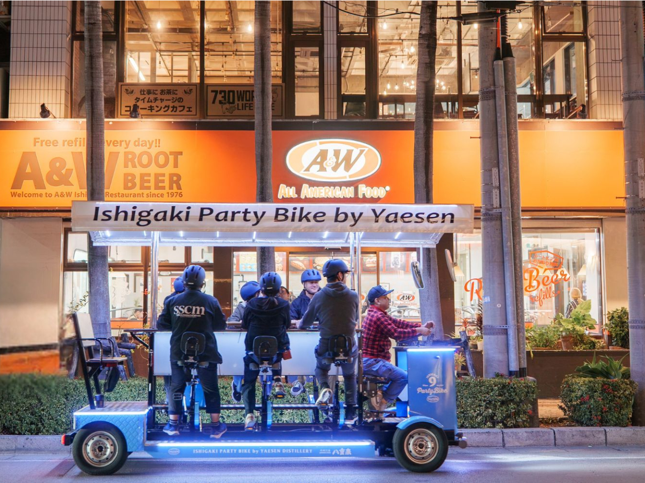 �Ί_���̎s�X�n���p�[�e�B�[�o�C�N�ő��s