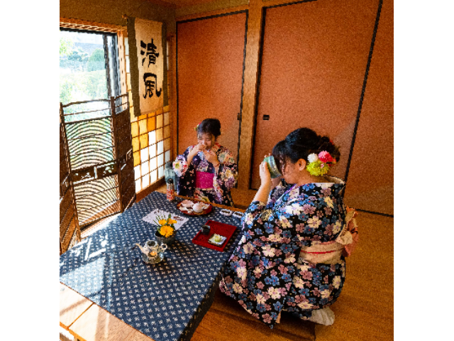 肥前通仙亭で抹茶体験!