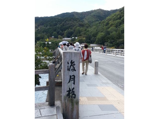 人気の観光地、嵐山!