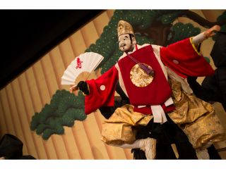 前半演目のバックステージツアー付戎舞のワンシーンです!