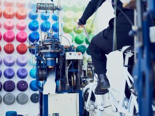 自転車をこいで自分だけのオリジナルソックスをつくろう!チャリックス体験!!