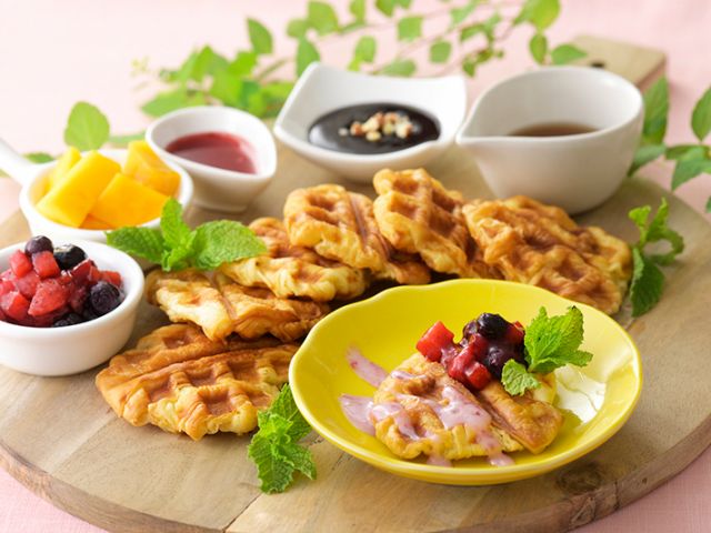 大人気クロッフルコーナー