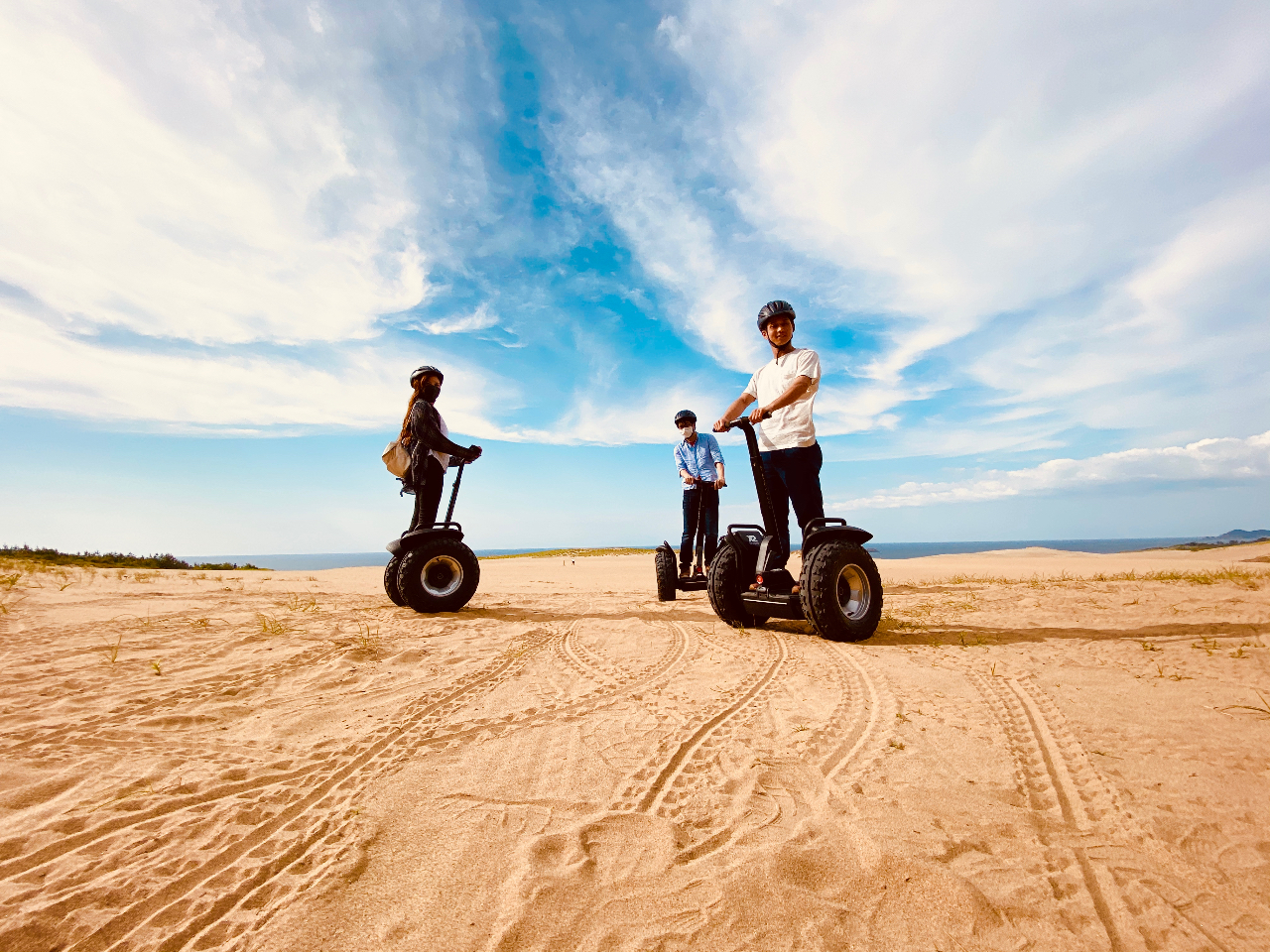 鳥取砂丘セグウェイ周遊ガイドツアーのレジャー アクティビティ じゃらん遊び体験