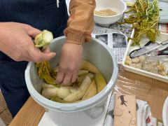 漬物樽はご持参ください!(直径30p×高さ24p以上)