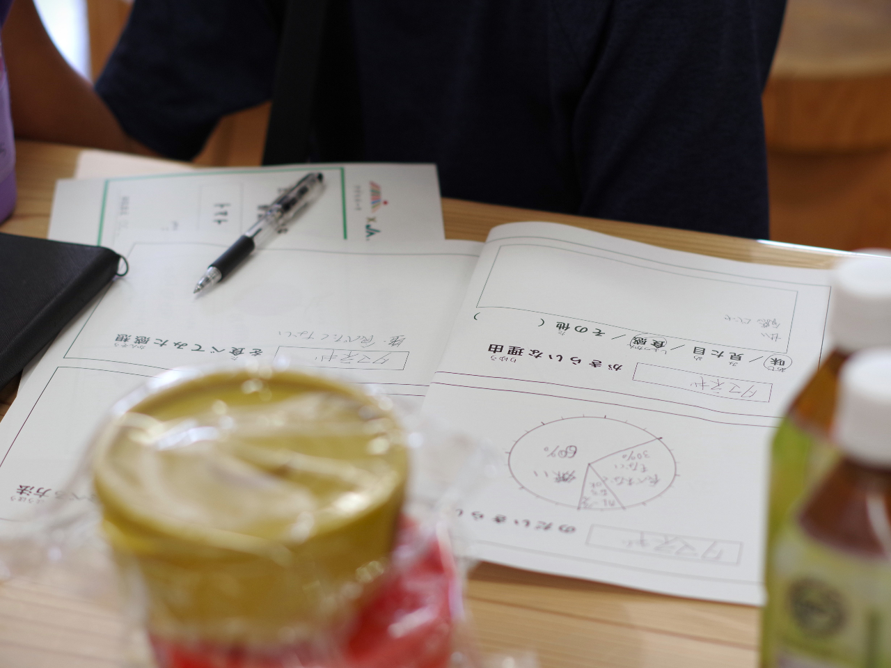 大人の方にも書いていただき、親子で相談タイム♪