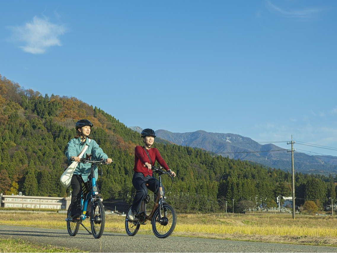 e-bikeで勝山市内をラクラク周遊(田園地帯)