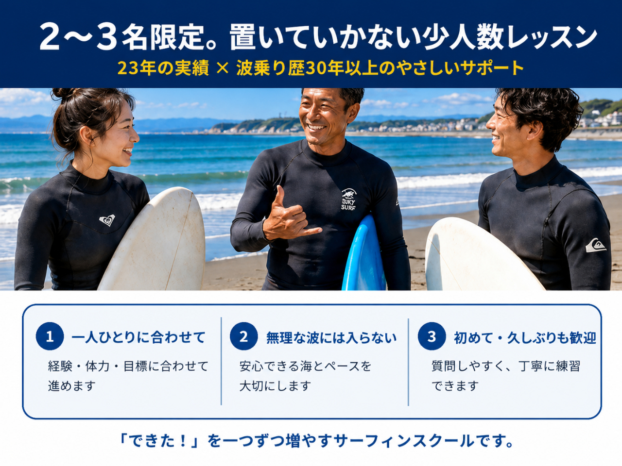23�N�����T�[�t�B���X�N�[�����X���J�ÁB�g����30�N�ȏ�̃C���X�g���N�^�[���A�o���B�g����30�N�ȏ�̃C���X�g���N�^�[���A�o���E�̗́E�ڕW�ɍ��킹�Ē��J��