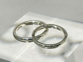 完成した結婚指輪です。