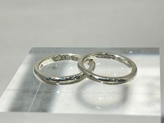 完成した結婚指輪です。