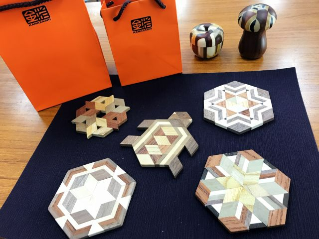 箱根の伝統工芸◇寄木細工 コースター作り体験】箱根駅伝往路