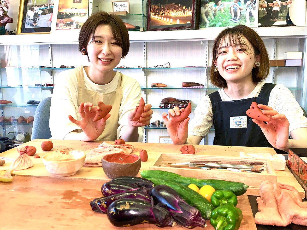 ご自身の好きな形を作れますが、型を使って行うことも出来ます。