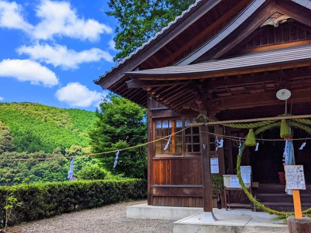 大正中心部の氏神様河内神社。ここからの眺める街並みもいいものです。