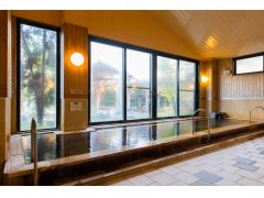 羽生温泉・源泉かけ流しの檜風呂♪