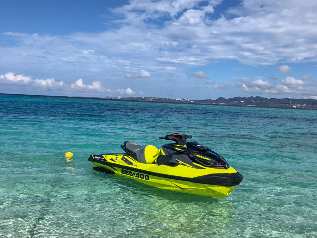 インストラクター同乗 サンセットプラン ジェットスキーツアー 無免許者用 美らファミリー じゃらん遊び体験