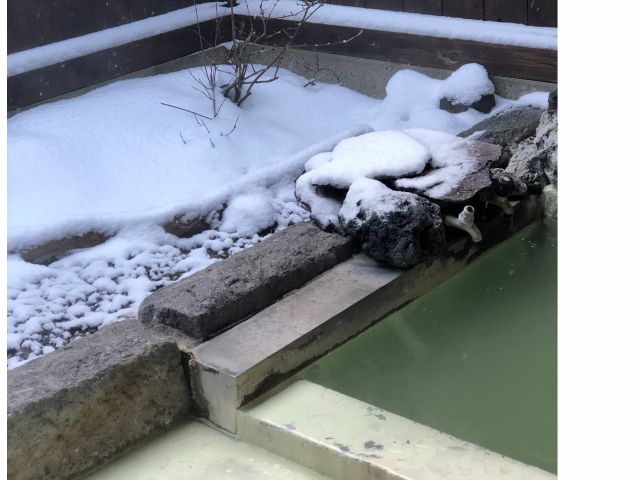 12月からは雪見風呂が楽しめます。