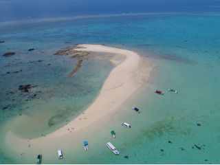 ツアーボートでしか行くことができない幻の島