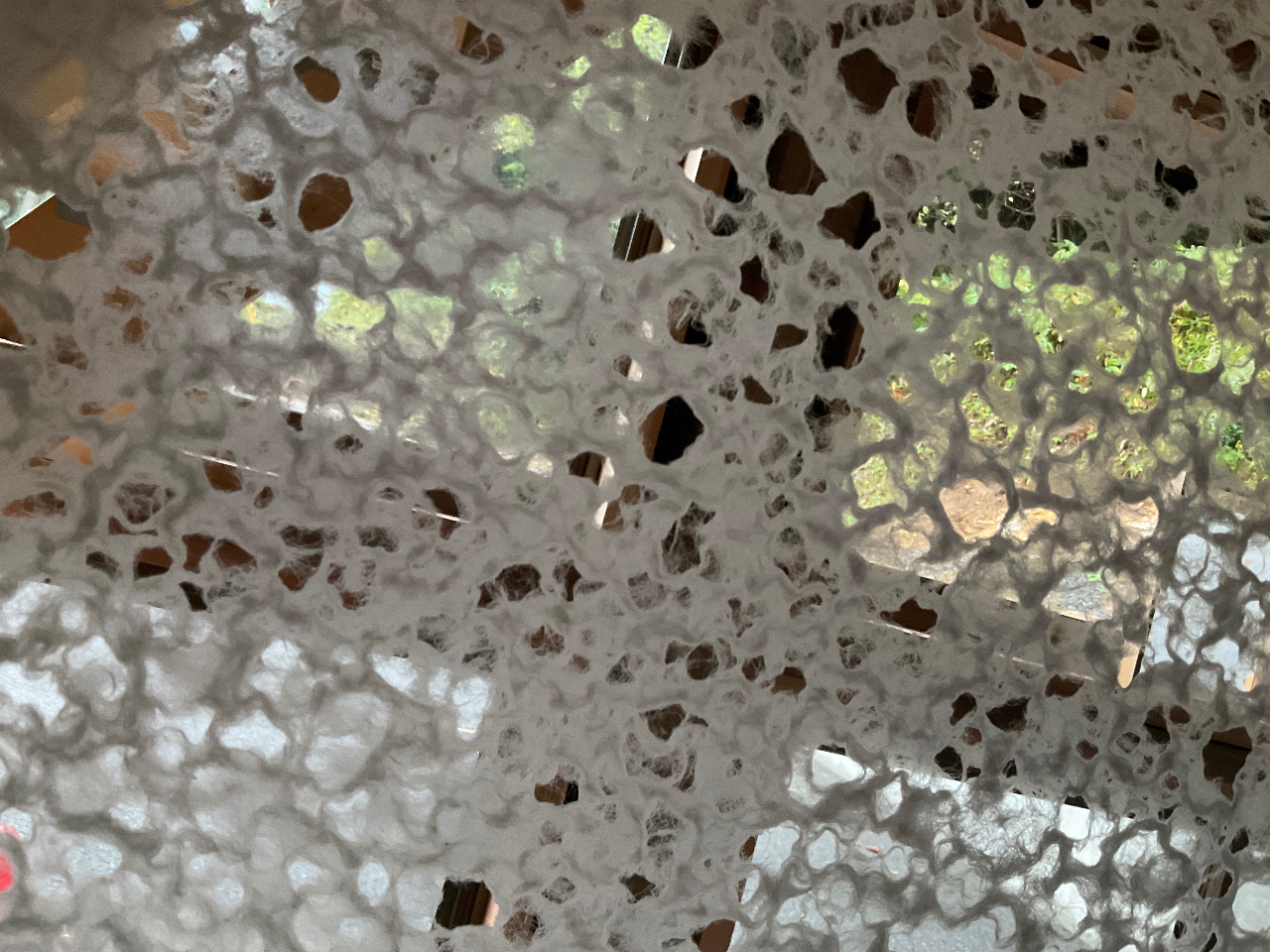 体験頂く和紙、特穴