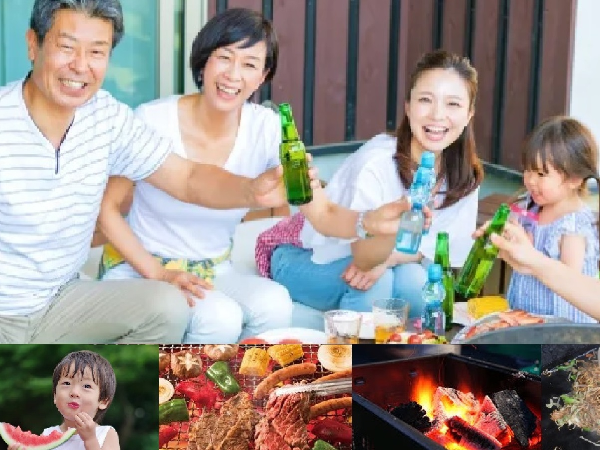 �Ƒ��݂�ȂŃO�����s���OBBQ