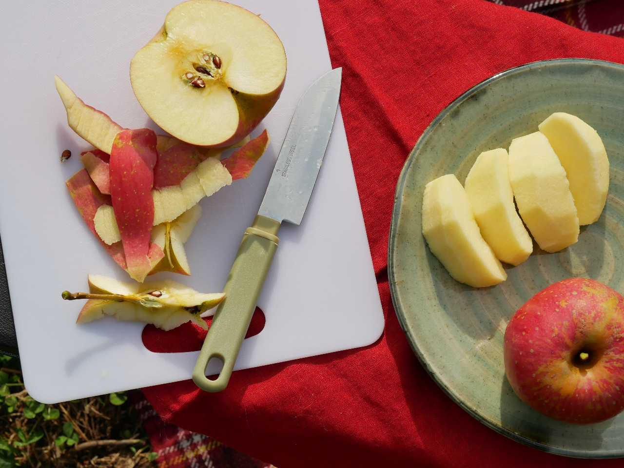 包丁やまな板は無料で貸し出します。レジャーシートはご持参ください。