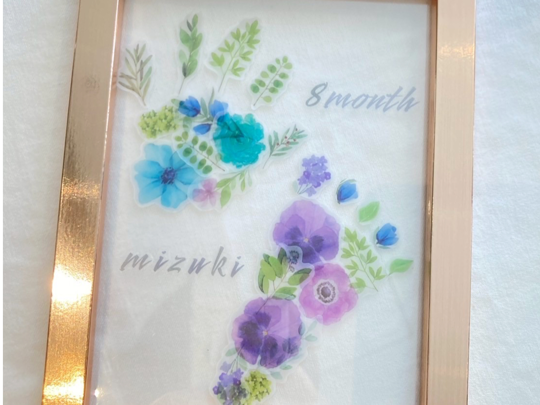 フラワーアート 手形・足型のフラワーアート/Mother Nature's Son(マザネ