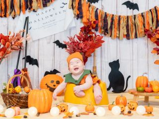 ハロウィンのフォトブース
