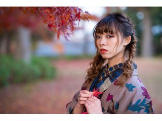レトロなアンティーク着物で町歩きできます