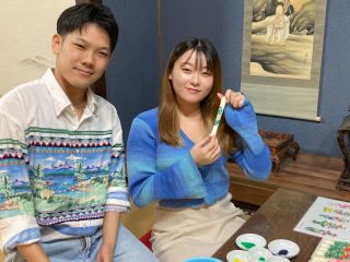 自分だけのオリジナル絵ろうそくづくり。絵付け体験