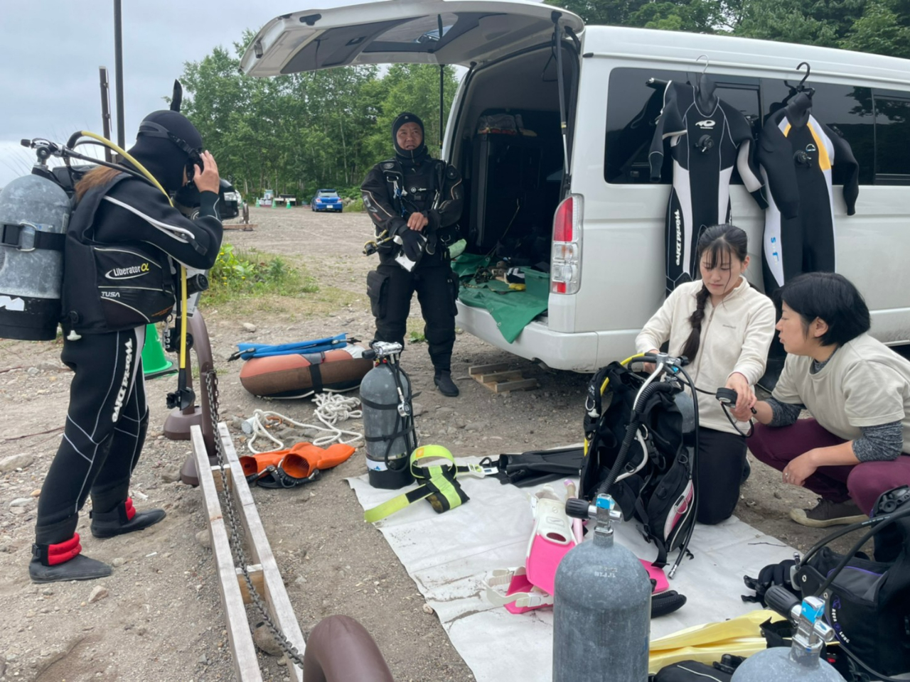 支笏湖ダイビング 2ビーチ・ファンダイビング【お1人様ご参加OK】【初心者大歓迎...